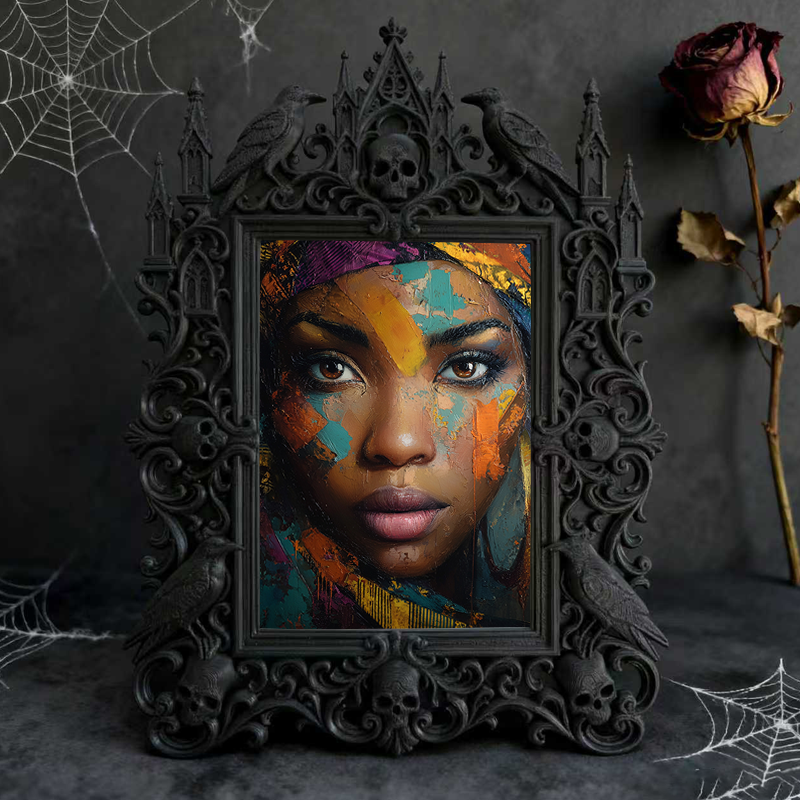 Gothic Dark Frame | Board Game Cafe Decor, Photo Prop, Waterproof Plastic Frame