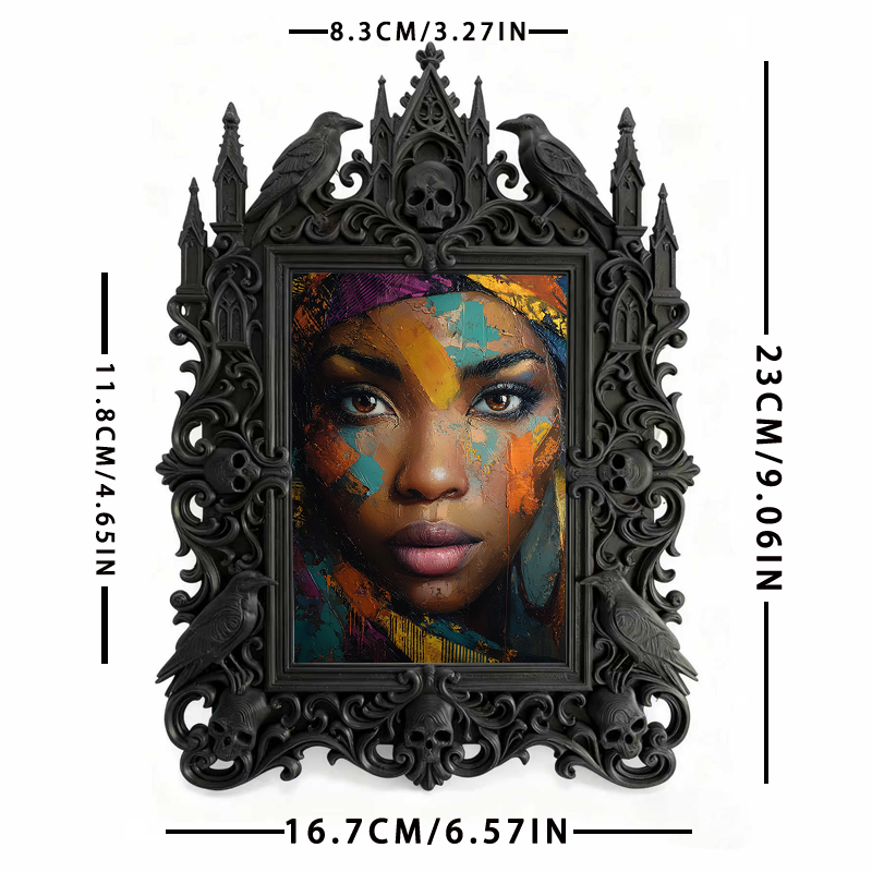 Gothic Dark Frame | Board Game Cafe Decor, Photo Prop, Waterproof Plastic Frame