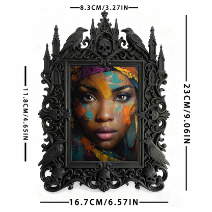 Gothic Dark Frame | Board Game Cafe Decor, Photo Prop, Waterproof Plastic Frame