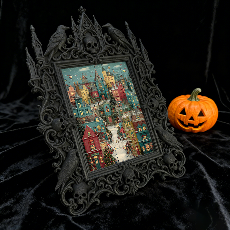 Gothic Dark Frame | Skate Shop Decor, Photo Display, Waterproof Plastic