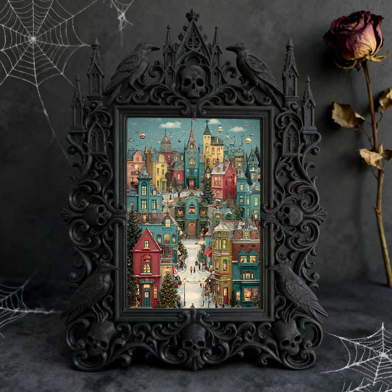 Gothic Dark Frame | Skate Shop Decor, Photo Display, Waterproof Plastic