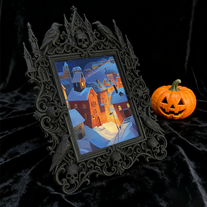 Gothic Dark Frame | Tea House Private Room Decor, Photo Holder, Dual-use