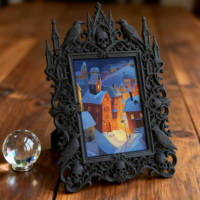 Gothic Dark Frame | Tea House Private Room Decor, Photo Holder, Dual-use