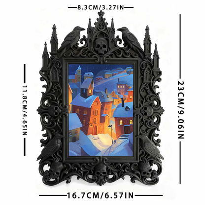 Gothic Dark Frame | Tea House Private Room Decor, Photo Holder, Dual-use