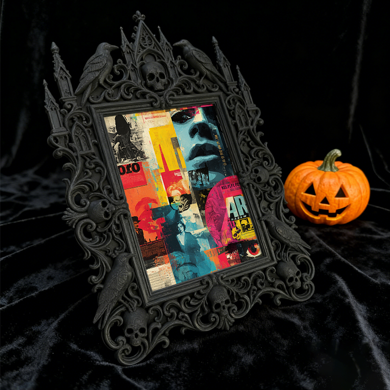 Gothic Dark Frame | Art Gallery Side Decor, Photo Frame, Wall/Tabletop
