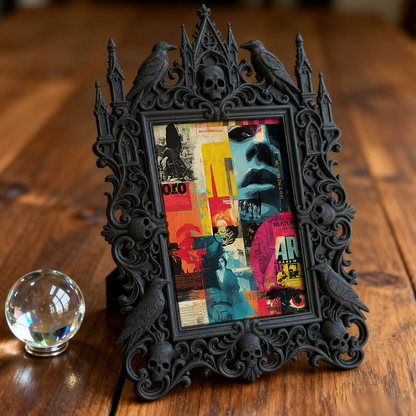 Gothic Dark Frame | Art Gallery Side Decor, Photo Frame, Wall/Tabletop