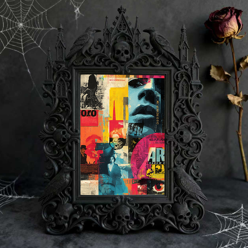 Gothic Dark Frame | Art Gallery Side Decor, Photo Frame, Wall/Tabletop