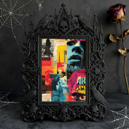 Gothic Dark Frame | Art Gallery Side Decor, Photo Frame, Wall/Tabletop