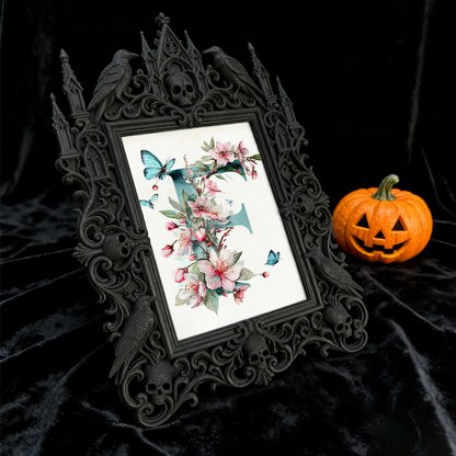 Gothic Dark Frame | Candle Making Workshop Decor, Photo Display, Dual-use