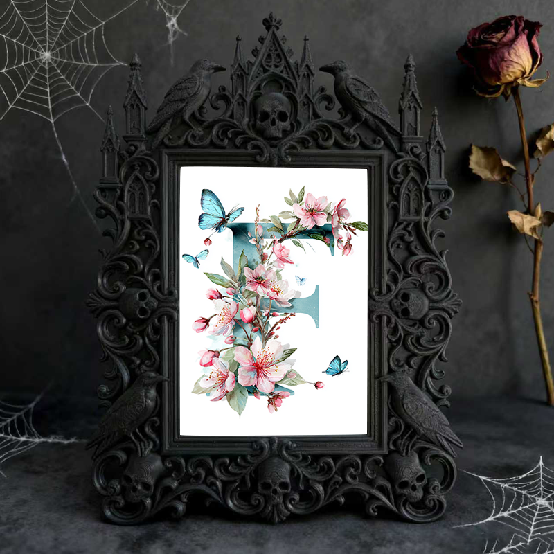 Gothic Dark Frame | Candle Making Workshop Decor, Photo Display, Dual-use