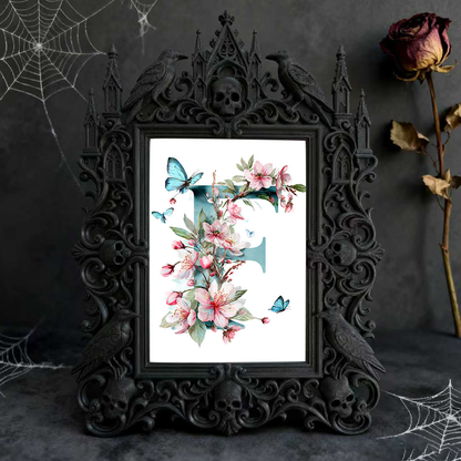 Gothic Dark Frame | Candle Making Workshop Decor, Photo Display, Dual-use