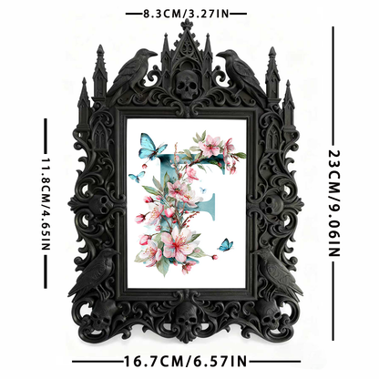 Gothic Dark Frame | Candle Making Workshop Decor, Photo Display, Dual-use