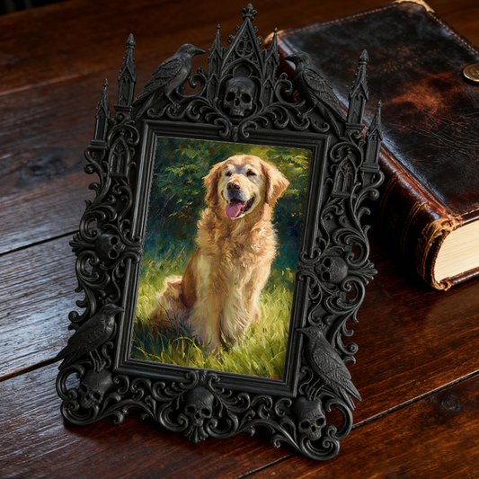 Gothic Dark Frame | Bakery Dark-themed Corner Decor, Photo Prop, Wall/Tabletop