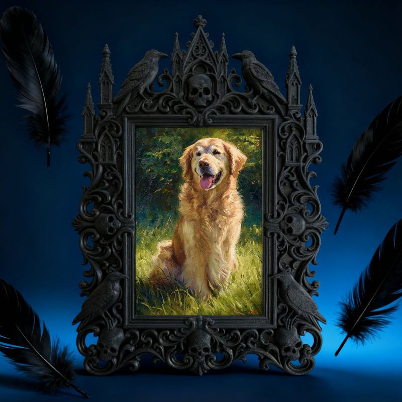 Gothic Dark Frame | Bakery Dark-themed Corner Decor, Photo Prop, Wall/Tabletop