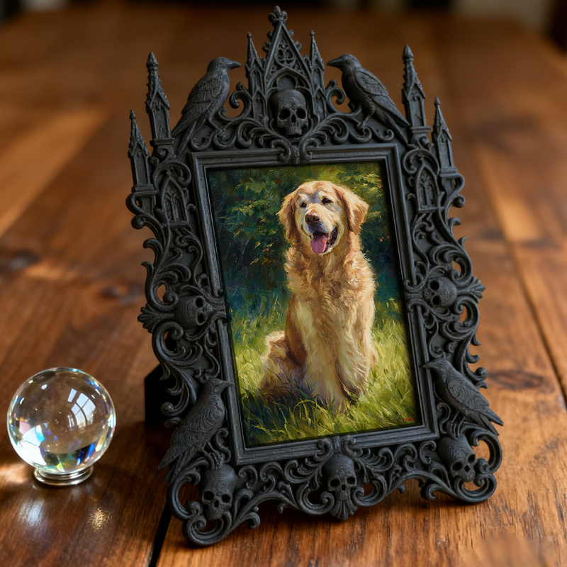 Gothic Dark Frame | Bakery Dark-themed Corner Decor, Photo Prop, Wall/Tabletop