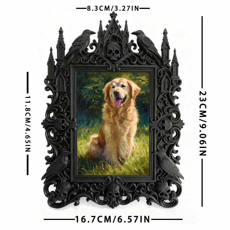 Gothic Dark Frame | Bakery Dark-themed Corner Decor, Photo Prop, Wall/Tabletop