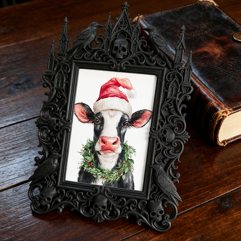 Gothic Dark Frame | Vampire-themed Party Decor, Photo Display, Wall/Tabletop