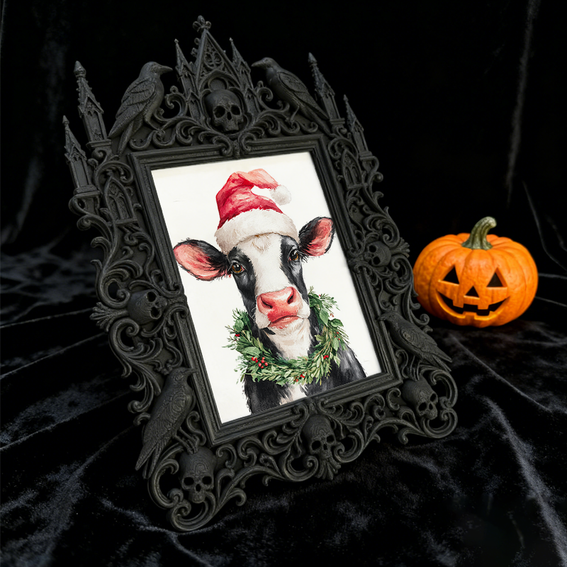 Gothic Dark Frame | Vampire-themed Party Decor, Photo Display, Wall/Tabletop