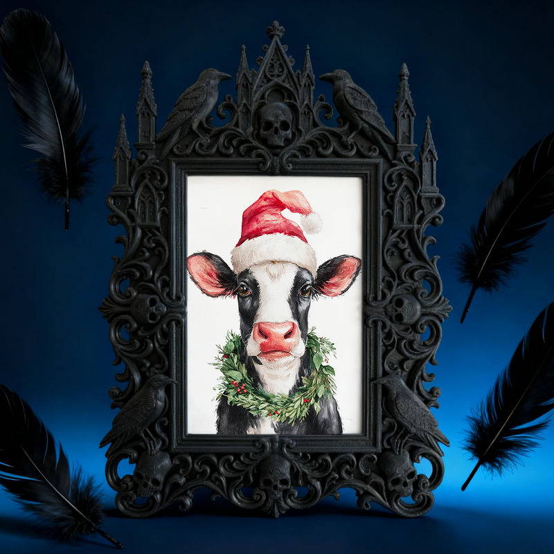 Gothic Dark Frame | Vampire-themed Party Decor, Photo Display, Wall/Tabletop