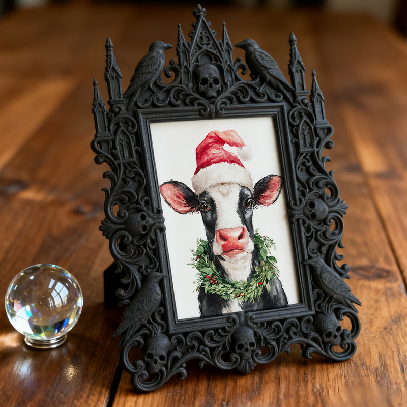 Gothic Dark Frame | Vampire-themed Party Decor, Photo Display, Wall/Tabletop