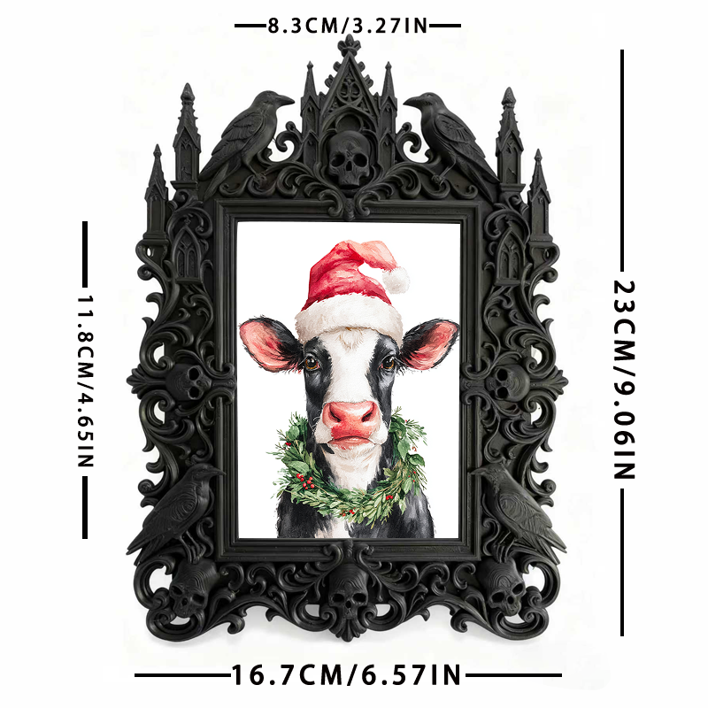 Gothic Dark Frame | Vampire-themed Party Decor, Photo Display, Wall/Tabletop