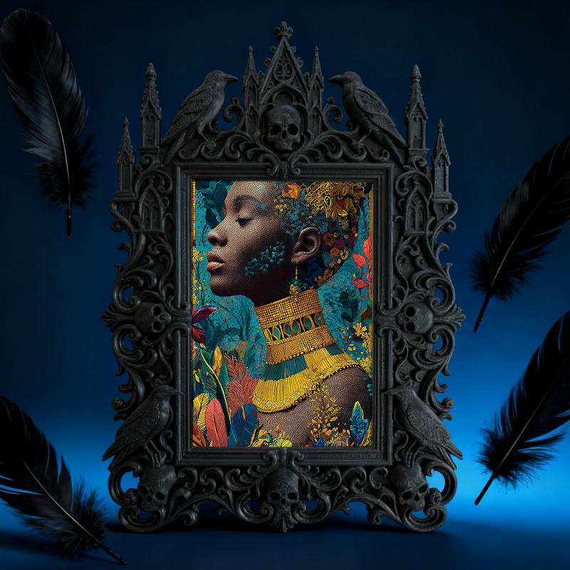 Gothic Dark Frame | Cosplay Convention Booth Decor, Photo Prop, Wall/Tabletop