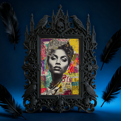 Gothic Dark Frame | Poetry Slam Dark Corner Decor, Photo Ornament, Waterproof Plastic