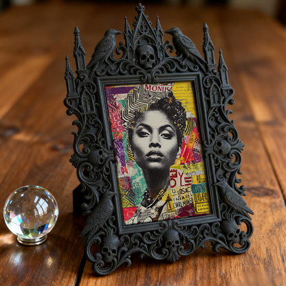 Gothic Dark Frame | Poetry Slam Dark Corner Decor, Photo Ornament, Waterproof Plastic