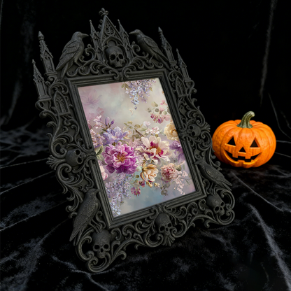 Gothic Dark Frame | Ghost Hunting Team Meetup Decor, Photo Display, Dual-use
