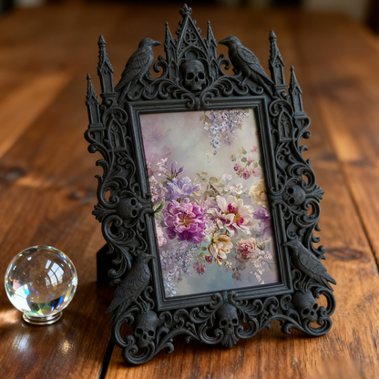 Gothic Dark Frame | Ghost Hunting Team Meetup Decor, Photo Display, Dual-use