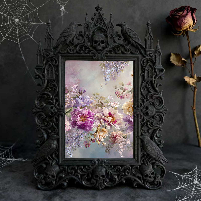 Gothic Dark Frame | Ghost Hunting Team Meetup Decor, Photo Display, Dual-use