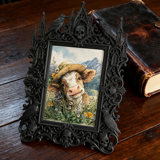 Gothic Dark Frame | Dark Academia Book Fair Decor, Photo Frame, Wall/Tabletop