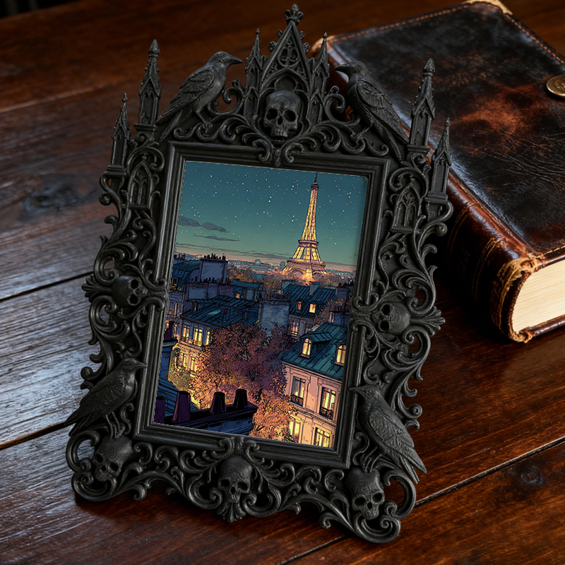 Gothic Dark Frame | Tattoo Convention Decor, Photo Prop, Waterproof Plastic Frame