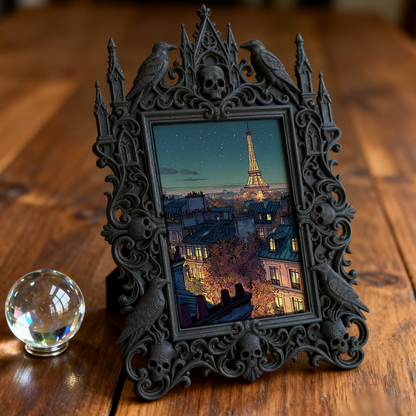 Gothic Dark Frame | Tattoo Convention Decor, Photo Prop, Waterproof Plastic Frame