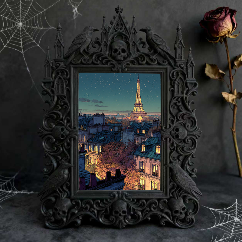 Gothic Dark Frame | Tattoo Convention Decor, Photo Prop, Waterproof Plastic Frame