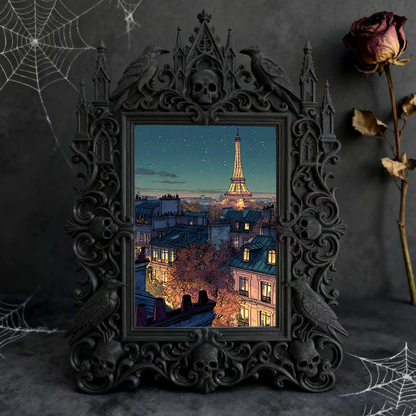 Gothic Dark Frame | Tattoo Convention Decor, Photo Prop, Waterproof Plastic Frame