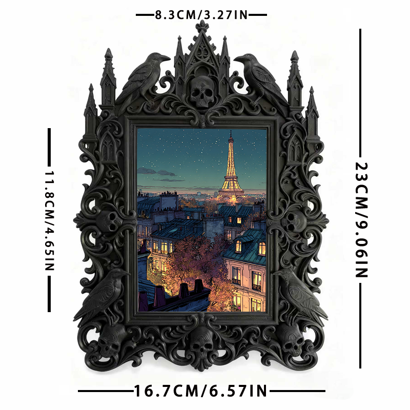 Gothic Dark Frame | Tattoo Convention Decor, Photo Prop, Waterproof Plastic Frame