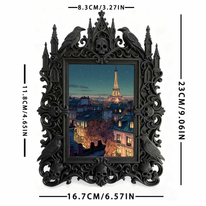 Gothic Dark Frame | Tattoo Convention Decor, Photo Prop, Waterproof Plastic Frame
