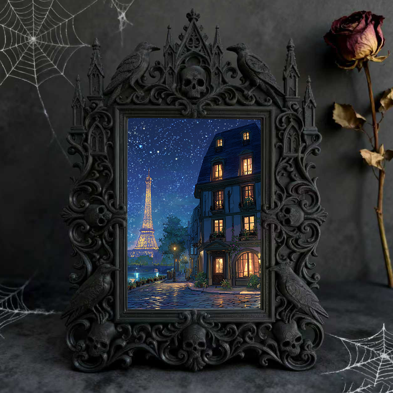 Gothic Dark Frame | Gothic Prom Decor, Photo Ornament, Dual-use