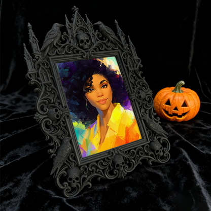 Gothic Dark Frame | Paranormal Themed Party Decor, Photo Display, Wall/Tabletop
