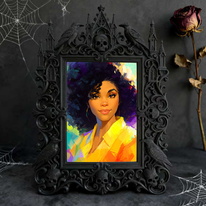 Gothic Dark Frame | Paranormal Themed Party Decor, Photo Display, Wall/Tabletop