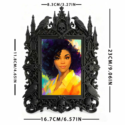 Gothic Dark Frame | Paranormal Themed Party Decor, Photo Display, Wall/Tabletop