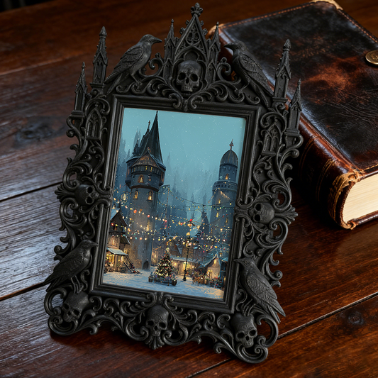 Gothic Dark Frame | Dark Art Exhibition Opening Decor, Photo Frame, Dual-use