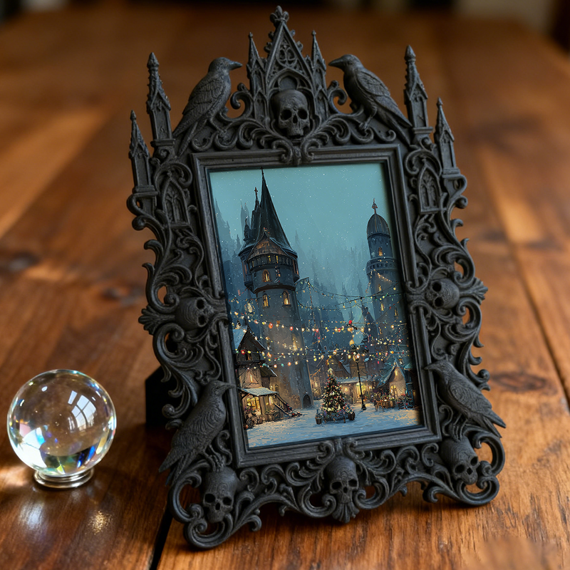 Gothic Dark Frame | Dark Art Exhibition Opening Decor, Photo Frame, Dual-use