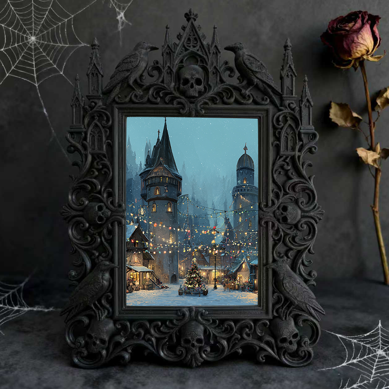 Gothic Dark Frame | Dark Art Exhibition Opening Decor, Photo Frame, Dual-use
