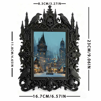 Gothic Dark Frame | Dark Art Exhibition Opening Decor, Photo Frame, Dual-use