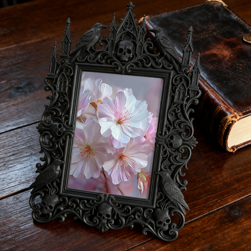 Gothic Dark Frame | Artist Studio Wall Decor, Photo Ornament, Waterproof Plastic