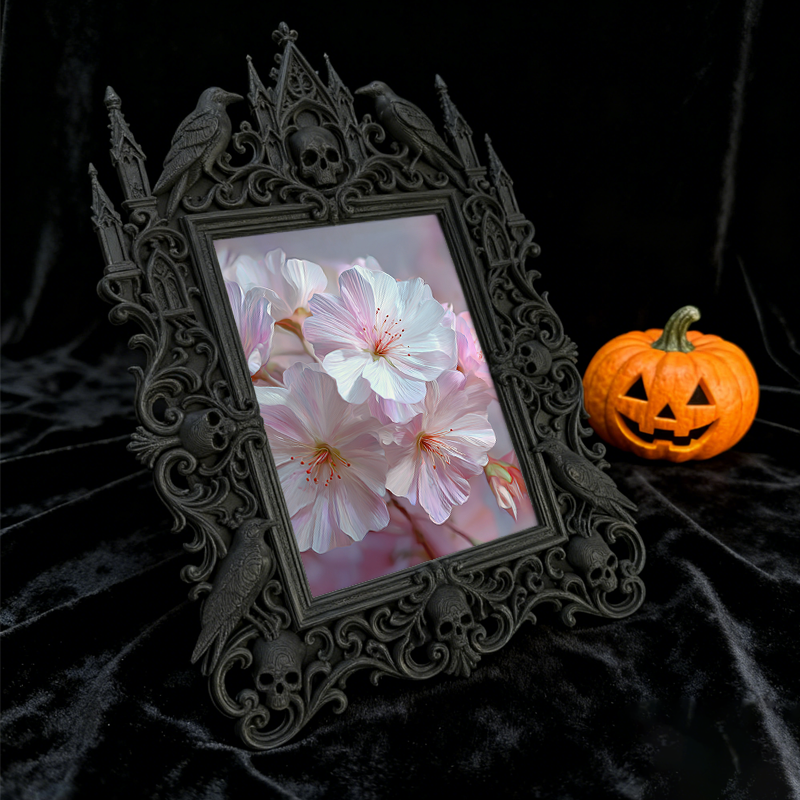 Gothic Dark Frame | Artist Studio Wall Decor, Photo Ornament, Waterproof Plastic