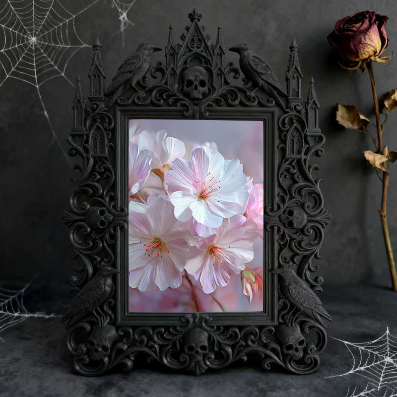Gothic Dark Frame | Artist Studio Wall Decor, Photo Ornament, Waterproof Plastic