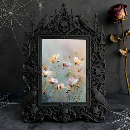 Gothic Dark Frame | Student Dorm Dark Corner Decor, Photo Display, Wall/Tabletop